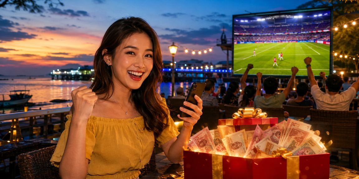 Peminat bola sepak Malaysia membuat pertaruhan sukan dalam talian bersama 350